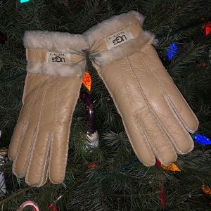 Tan Ugg Gloves.